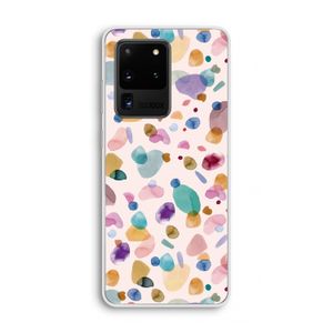 Terrazzo Memphis Pink: Samsung Galaxy S20 Ultra Transparant Hoesje