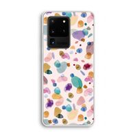 Terrazzo Memphis Pink: Samsung Galaxy S20 Ultra Transparant Hoesje