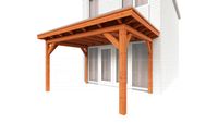 Trendhout Buitenverblijf Capri 720x490 - Plat dak model rechts- Plat dak- Onbehandeld lariks Douglas hout- Trendhout