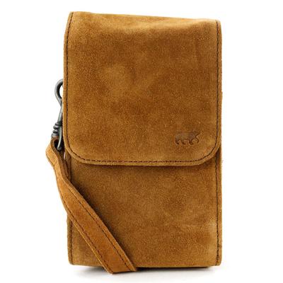 Bear Design Schoudertas / Heuptas Robbie Suède Cognac