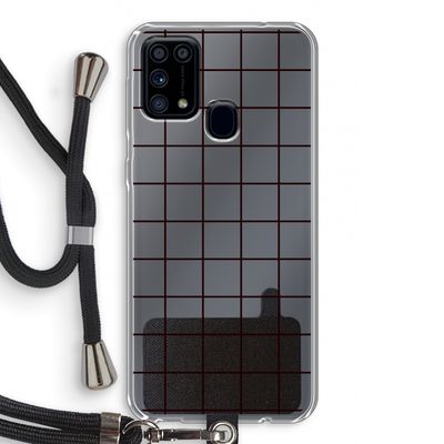Rooster: Samsung Galaxy M31 Transparant Hoesje met koord