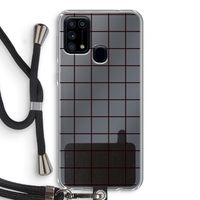 Rooster: Samsung Galaxy M31 Transparant Hoesje met koord