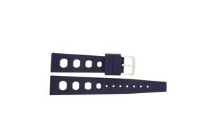 Horlogeband Universeel 841.06 Rubber Blauw 20mm