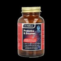 All Natural Probiotica & enzymen 60 Vegetarische capsules