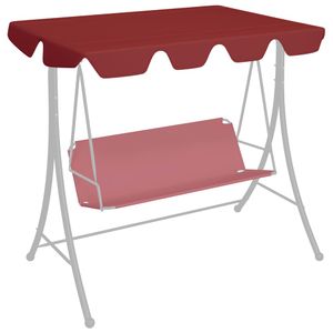 VidaXL Vervangingsluifel voor schommelbank 188/168x145/110 cm wijnrood