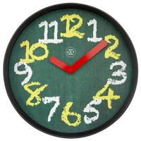 NeXtime - Wandklok 30cm-Stil-Groen-Plastic-nXt "Chalkboard"