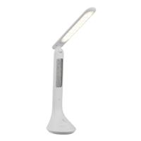 Globo BureaulampTyrell wit met klok - 58329W Globo BureaulampTyrell wit met klok - 58329W