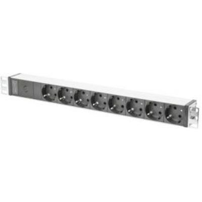 ASSMANN Electronic DN-95410-R 8AC outlet(s) 1U Zwart energiedistributie