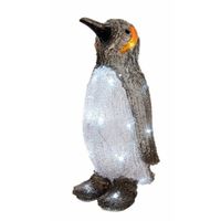 Kerstverlichting figuur pinguin - 33 cm - met LED verlichting