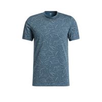 WE Fashion slim fit T-shirt met all over print Blues Explosion - thumbnail