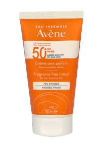 Avene High Protection Unscented Cream SPF50+ 50 ml