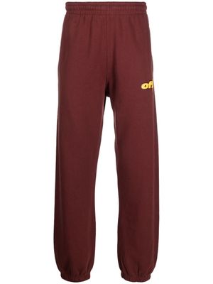 Off-White pantalon de jogging Thunder Stable - Rouge