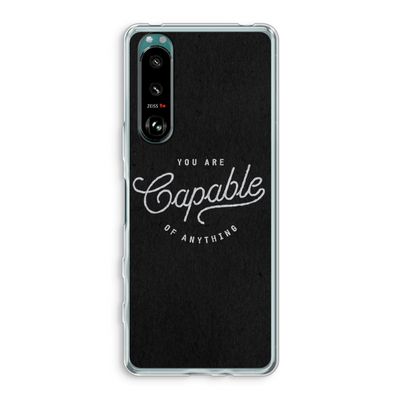 Capable: Sony Xperia 5 III Transparant Hoesje