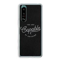Capable: Sony Xperia 5 III Transparant Hoesje