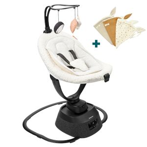 BabyMoov A055020 babyswing Binnen Babywiegschommel 1 zitplaats(en) Zwart, Wit