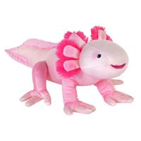 Wild Republic Axolotl Knuffel - salamander - pluche - roze - 30 cm