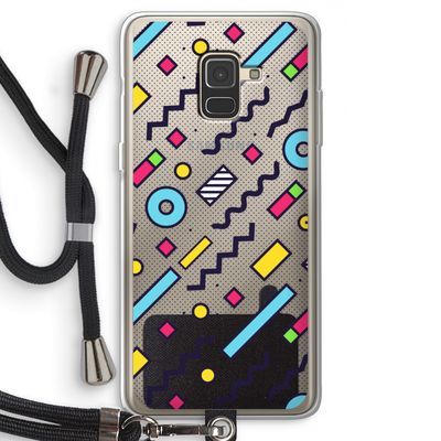 8-bit N°8: Samsung Galaxy A8 (2018) Transparant Hoesje met koord