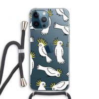 Papegaai: iPhone 12 Pro Transparant Hoesje met koord