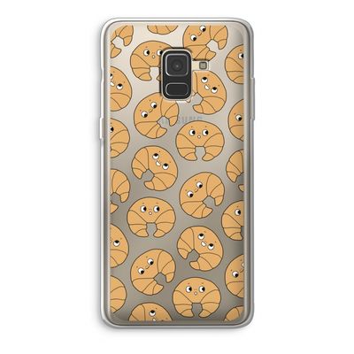 Croissant: Samsung Galaxy A8 (2018) Transparant Hoesje