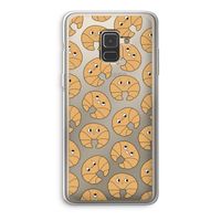 Croissant: Samsung Galaxy A8 (2018) Transparant Hoesje