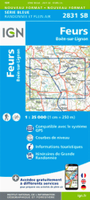 Wandelkaart - Topografische kaart 2831SB Feurs - Boën-sur-Lignon | IGN - Institut Géographique National
