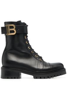 Balmain bottines à semelle crantée - Noir