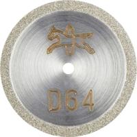 PFERD TOOLS 68402206 D1A1R 22-0,5-1,7 D 64 GAD Diamanten doorslijpschijf Diameter 22 mm Boordiameter 1.7 mm Duroplast, Glas, Hardmetaal, Schurende materialen,