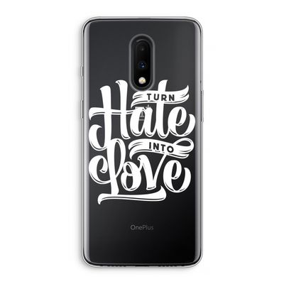Turn hate into love: OnePlus 7 Transparant Hoesje