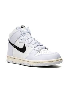 Nike Kids baskets montantes Dunk Aluminium - Blanc