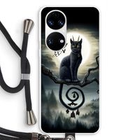 Moonlight Companions: Huawei P50 Transparant Hoesje met koord