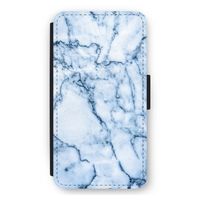 Blauw marmer: iPhone 12 mini Flip Hoesje