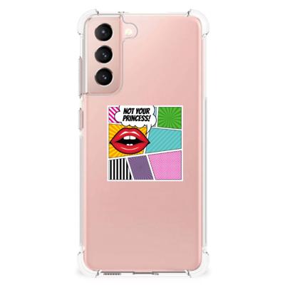 Samsung Galaxy S21 FE Anti Shock Bumper Case Popart Princess Samsung Galaxy S21 FE Anti Shock Bumper Case Popart Princess