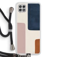 Geo #5: Samsung Galaxy A22 4G Transparant Hoesje met koord