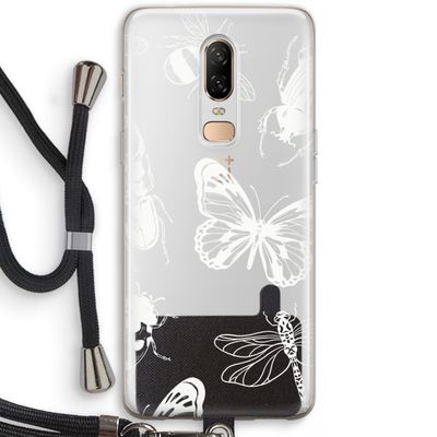 Tiny Bugs: OnePlus 6 Transparant Hoesje met koord