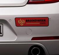 Autosticker brandweer met naam