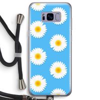 Margrietjes: Samsung Galaxy S8 Transparant Hoesje met koord