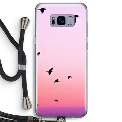 Fly away: Samsung Galaxy S8 Transparant Hoesje met koord