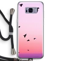 Fly away: Samsung Galaxy S8 Transparant Hoesje met koord