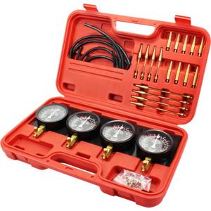 VEVOR Vacuümpomp Vacuumpomp Airco Vacuumpomp 4 Set Brandstof Vacuüm Carburateur Synchronizer Gereedschap Motorfiets