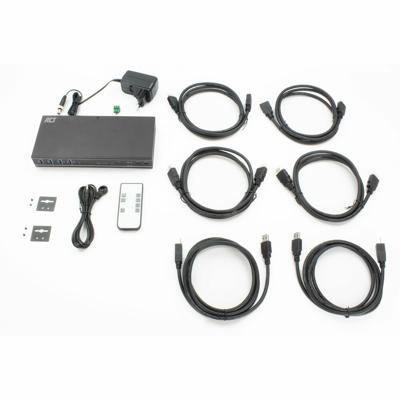 ACT Connectivity 2-Poorts Dual HDMI 4K@60Hz KVM switch, USB 3.2 Gen1 (USB 3.0) kvm-switch