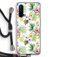 Gele kuif: OnePlus Nord CE 5G Transparant Hoesje met koord
