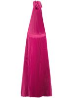 L'IDÉE robe longue plissée à dos ouvert - Rose
