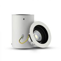 V-Tac opbouw spot verstelbaar 50mm rond wit op=op - 5013450