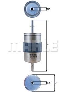 Brandstoffilter KNECHT, Diameter (mm)54,5mm, u.a. für Volvo