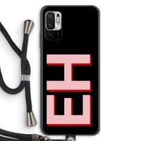 Monogram: Xiaomi Redmi Note 10 5G Transparant Hoesje met koord