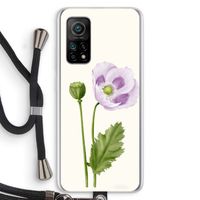 Purple poppy: Xiaomi Mi 10T 5G Transparant Hoesje met koord