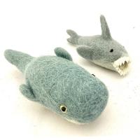 Papoose Toys Papoose Toys Whale and Shark/2pc