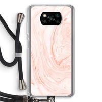 Peach bath: Xiaomi Poco X3 Pro Transparant Hoesje met koord