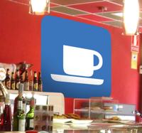 Sticker teken cafetaria