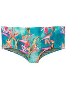 Lygia & Nanny short de bain à imprimé oiseau - Bleu